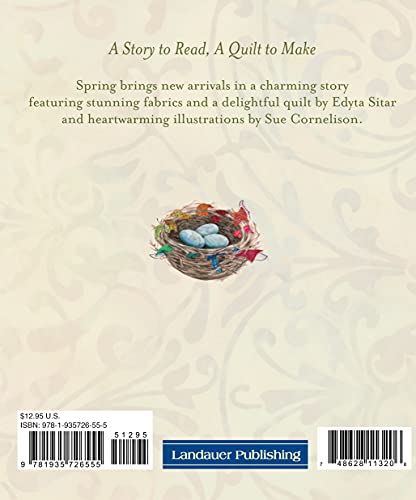 Rainbow Nest: A Story to Read, a Quilt to Make (Landauer) From Edyta Sitar of Laundry Basket Quilts, a Perfect Gift to Welcome B,New