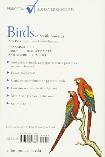 Birds of South America: NonPasserines: Rheas to Woodpeckers (Princeton Illustrated Checklists),Used