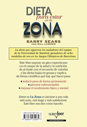 Dieta Para Estar En La Zona (Spanish Edition)