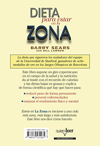 Dieta Para Estar En La Zona (Spanish Edition)