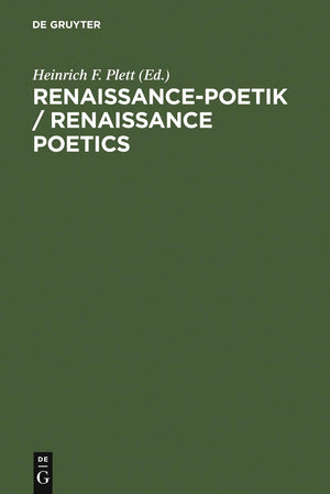 Renaissancepoetik / Renaissance Poetics (German Edition),Used
