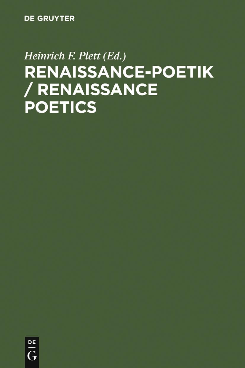 Renaissancepoetik / Renaissance Poetics (German Edition),Used