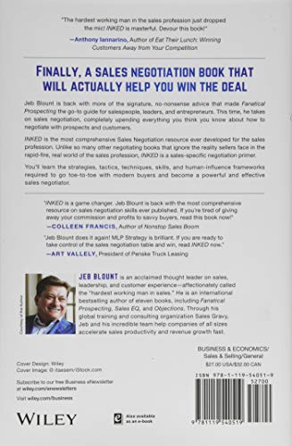 INKED: The Ultimate Guide to Powerful Closing and Sales Negotiation Tactics that Unlock YES and Seal the Deal (Jeb Blount),Used