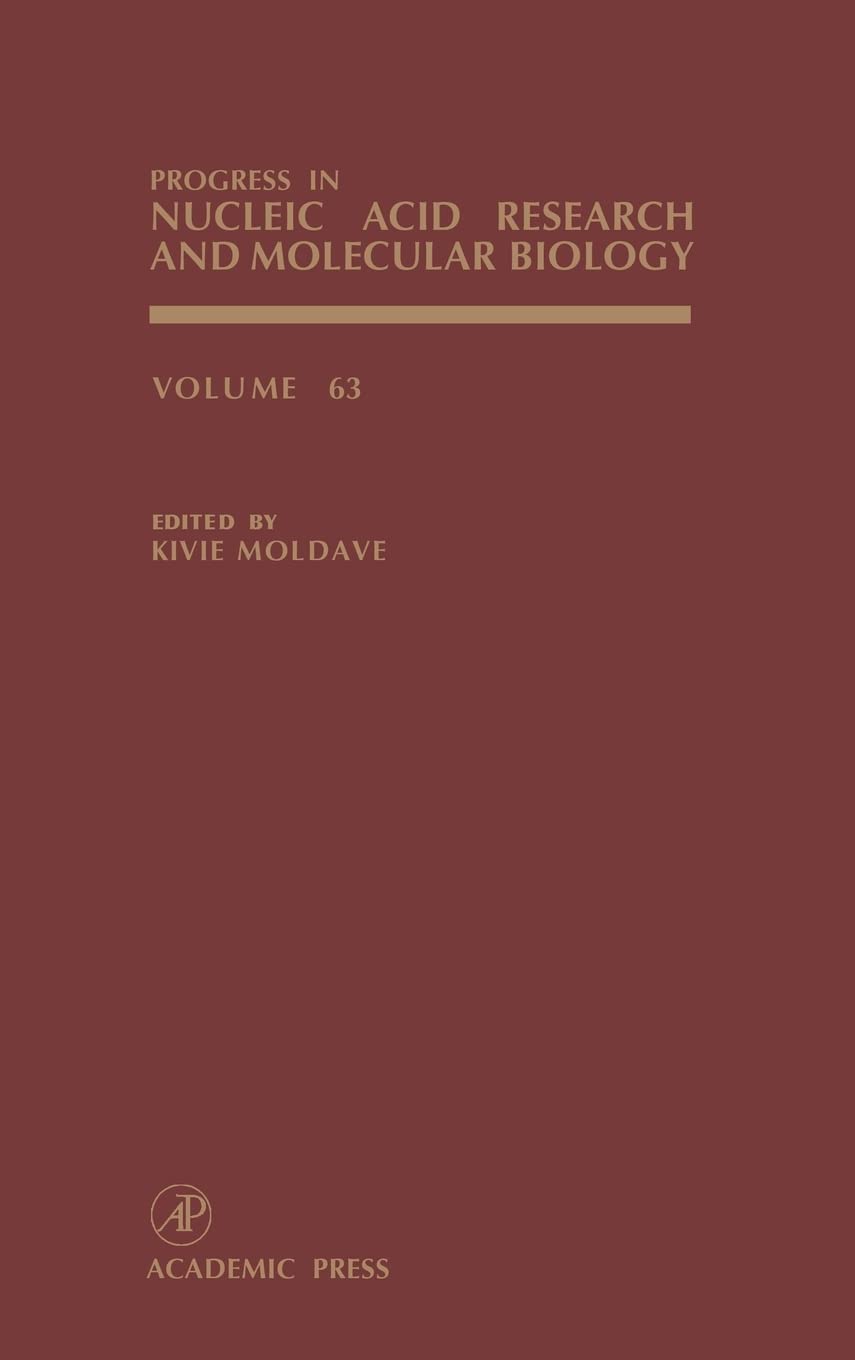 Progress In Nucleic Acid Research And Molecular Biology (Volume 63),New