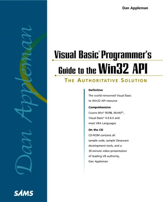 Dan Applemans's Visual Basic Programmer's Guide to the Win32 Api,Used