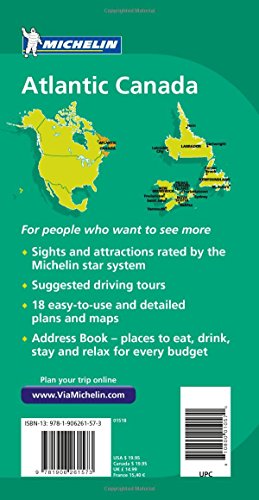Michelin Green Guide Atlantic Canada, 1e (Green Guide/Michelin),Used
