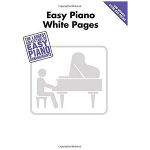 Easy Piano White Pages | Music Songbook for Beginners and Adult Learners | 200 Popular Songs Across Pop Rock Standards and Classics | Large Collection for Practice and Home Learning-Used Condition