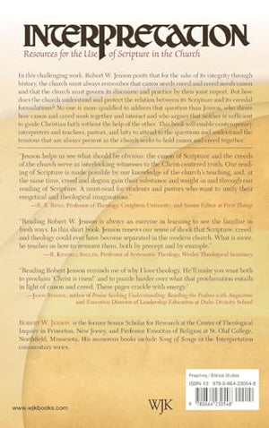 Canon and Creed: Interpretation: Resources for the Use of Scripture in the Church,New