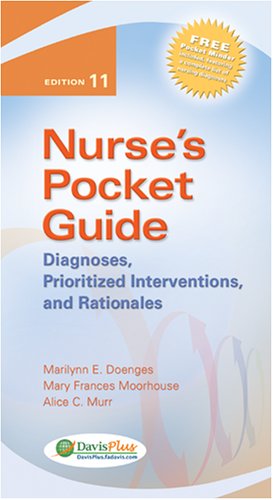 Nurse's Pocket Guide: Diagnoses, Prioritized Interventions, and Rationales (Nurses Pocket Guides),Used