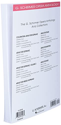 Arias For Soprano  G. Schirmer Opera Anthology  Vocal Collection  Classical Soprano Sheet Music And Songbook For Singers (G. Sc