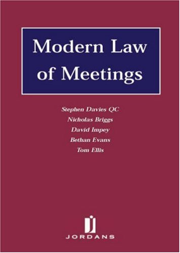 Modern Law of Meetings,Used