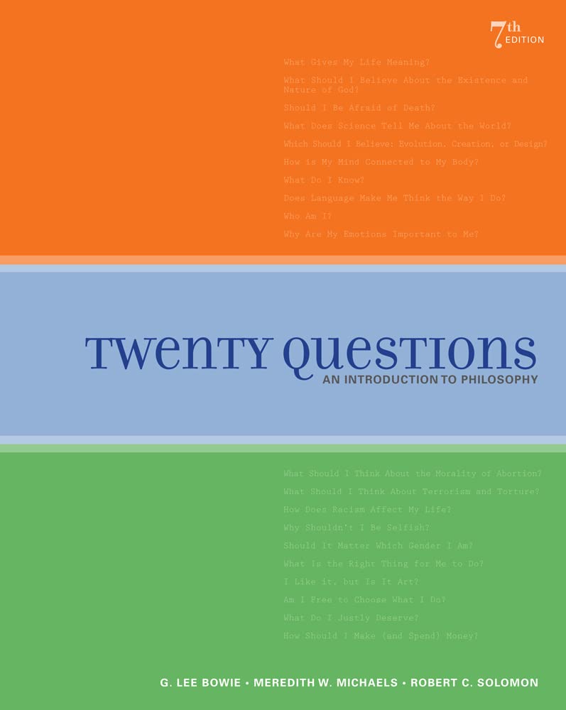 Twenty Questions: An Introduction to Philosophy,Used