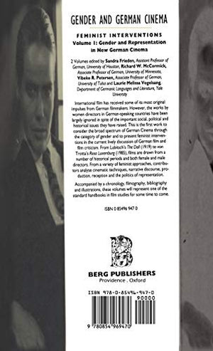 Gender and German Cinema  Volume I: Feminist Interventions (Gender & German Cinema),Used