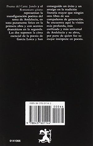 Poema Del Cante Jondo / Romancero Gitano (Letras Hispanicas) (Spanish Edition),Used