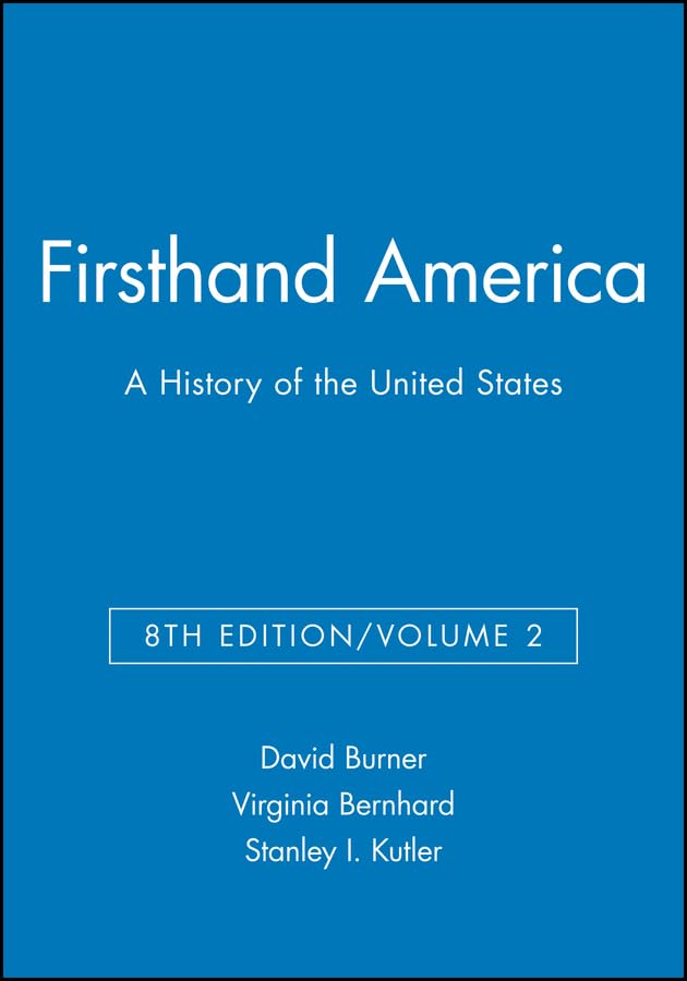 Firsthand America: A History of the United States, Volume 2,Used