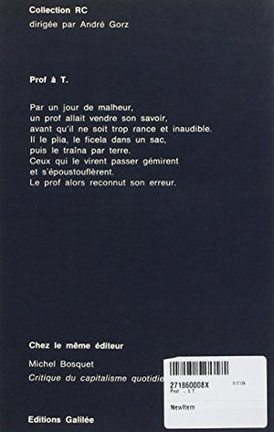 Prof  T. (0000),Used