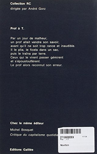 Prof  T. (0000),Used