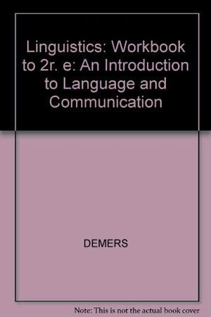 A Linguistics Workbook,Used
