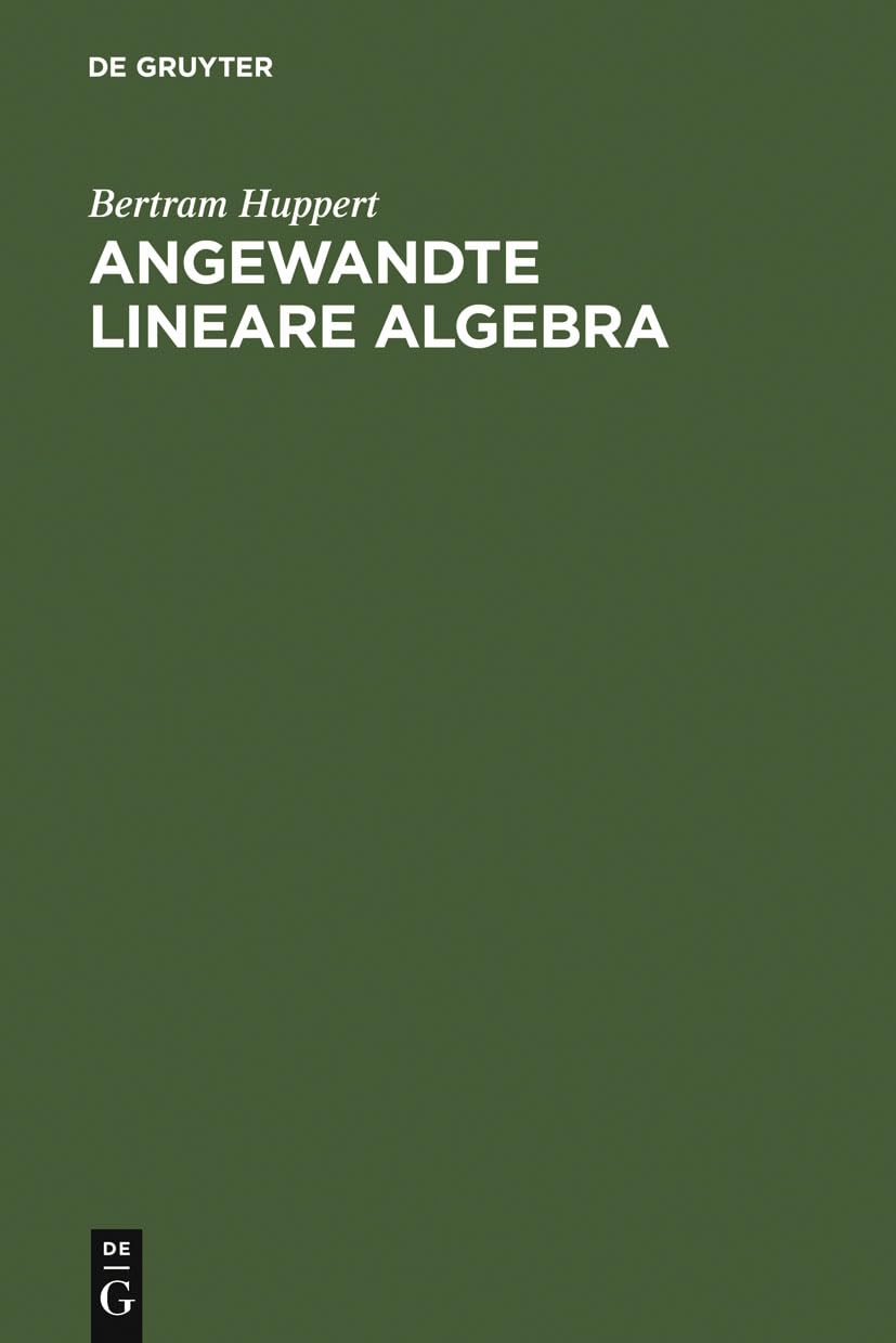 Angewandte Lineare Algebra (German Edition),Used
