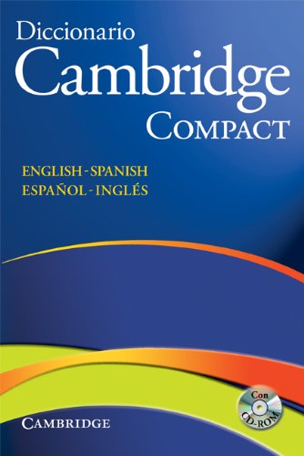 Diccionario Bilingue Cambridge SpanishEnglish Paperback with CDROM Compact edition,Used