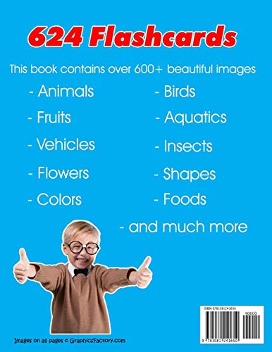 English  Portuguese Bilingual First Top 624 Words Educational Activity Book for Kids: Easy vocabulary learning flashcards best ,New