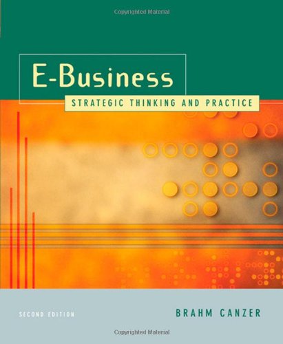 EBusiness: Strategic Thinking and Practice,New
