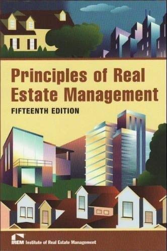 Principles of Real Estate Management, 15th Edition,Used