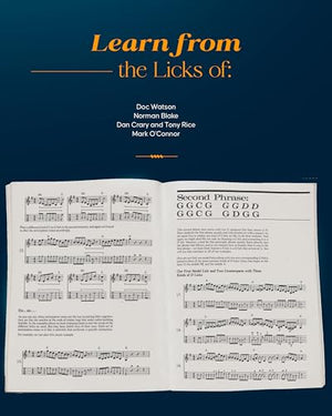 Hot Licks for Bluegrass Guitar Book  Fingerstyle Guitar Book with Over 350 Bluegrass Licks  Guitar Tab Book with TrailOffs, C,Used