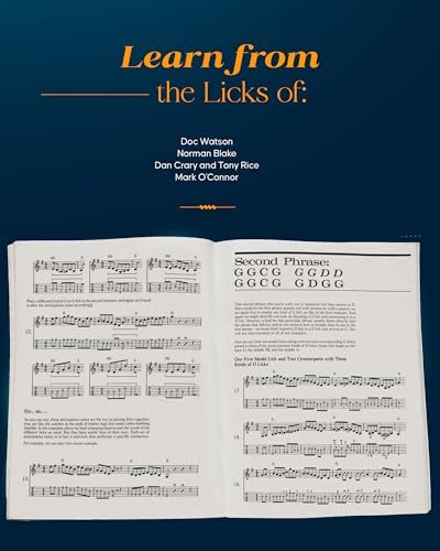 Hot Licks for Bluegrass Guitar Book  Fingerstyle Guitar Book with Over 350 Bluegrass Licks  Guitar Tab Book with TrailOffs, C,Used