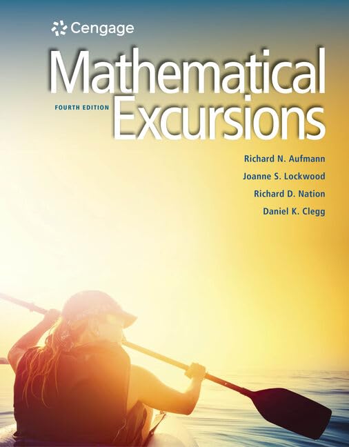 Mathematical Excursions, Fourth Edition,Used