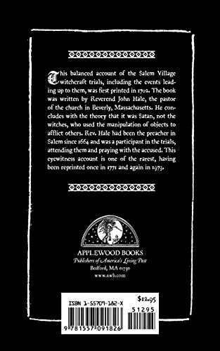 Modest Enquiry into the Nature of Witchcraft (Applewood Books),Used