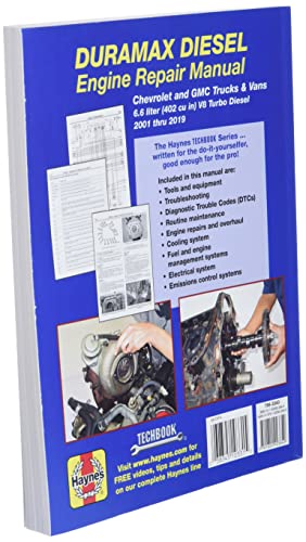 Duramax Diesel Engine for Chevrolet & GMC Trucks & Vans (0112) Haynes TECHBOOK,New