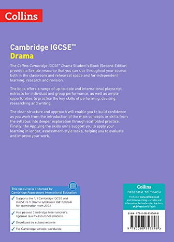Cambridge IGCSE Drama Students Book: Second Edition (Collins Cambridge IGCSE ),Used