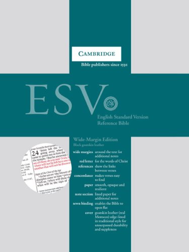 ESV WideMargin Reference Black Goatskin ES746:XM,Used