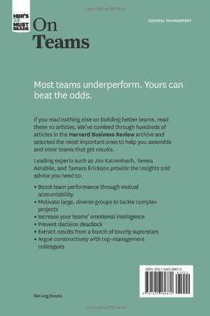 HBR's 10 Must Reads on Teams (with featured article 'The Discipline of Teams,' by Jon R. Katzenbach and Douglas K. Smith),New