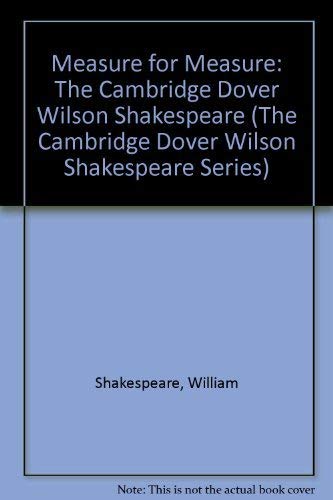 Measure for Measure: The Cambridge Dover Wilson Shakespeare (The Cambridge Dover Wilson Shakespeare Series),Used