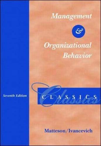 Management And Organizational Behavior Classics,New