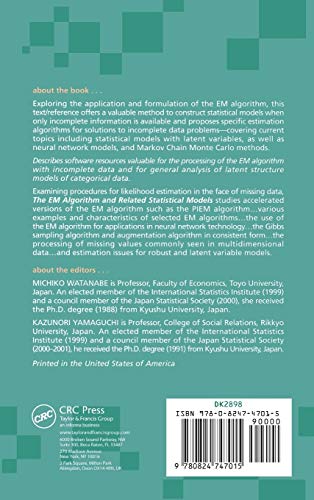 The EM Algorithm and Related Statistical Models (Statistics: A Series of Textbooks and Monographs),Used