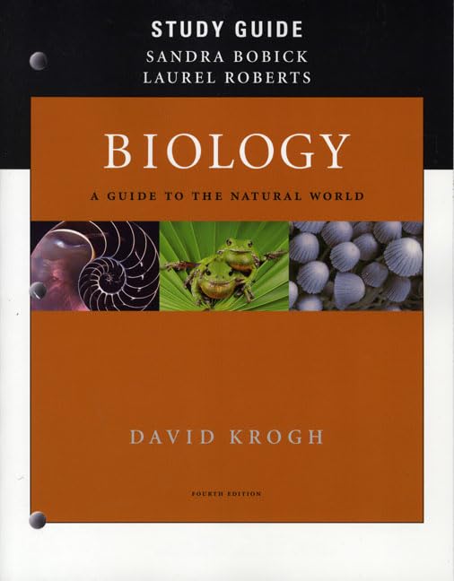 Study Guide for Biology: A Guide to the Natural World,Used