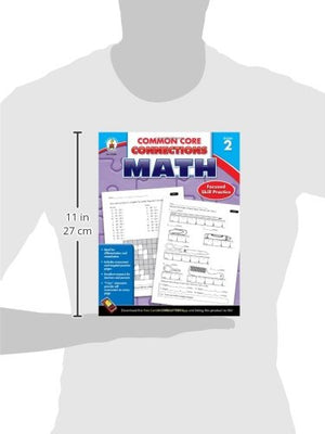 Carson Dellosa  Common Core Connections Math Workbook  2nd Grade, 96pgs,Used