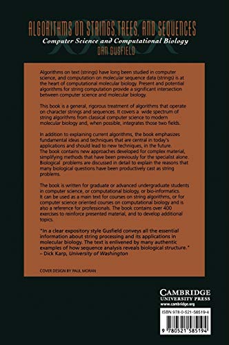 Algorithms on Strings, Trees, and Sequences: Computer Science and Computational Biology,New