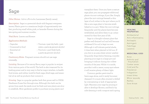 The Practical Herbal Medicine Handbook: Your Quick Reference Guide to Healing Herbs & Remedies,Used