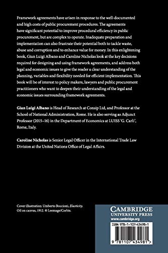 The Law and Economics of Framework Agreements: Designing Flexible Solutions for Public Procurement,Used