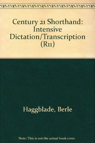 Century TwentyOne Shorthand Intensive Dictation/Transcription (R11),Used