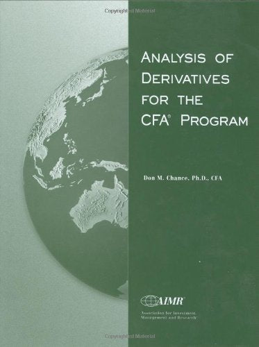 Analysis of Derivatives for the Cfa Program,New