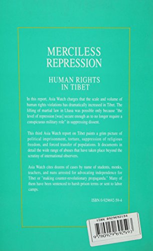 Merciless Repression Human Rights Abuses in Tibet,Used