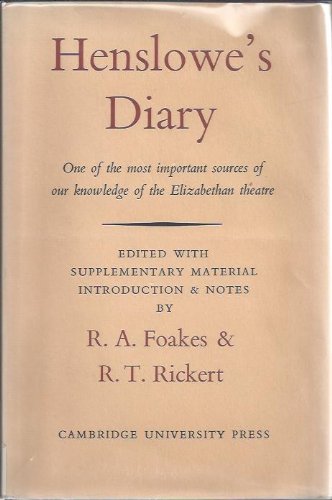 Henslowe'S Diary
