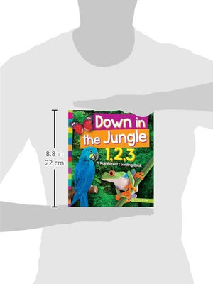 Down in the Jungle 1,2,3: A Rain Forest Counting Book (1,2,3... Count With Me),Used