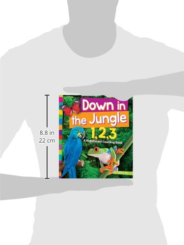 Down in the Jungle 1,2,3: A Rain Forest Counting Book (1,2,3... Count With Me),Used