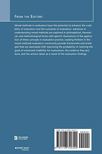 Mixed Methods and Credibility of Evidence in Evaluation: New Directions for Evaluation, Number 138 (JB PE Single Issue (Program,Used